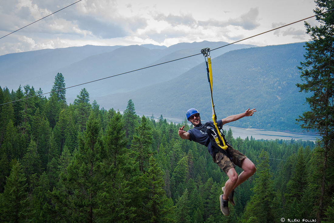 Spectacular views and high-flying lines make Kokanee Mountain the zip lining destination of choice for tourists looking for exciting things to do in BC.