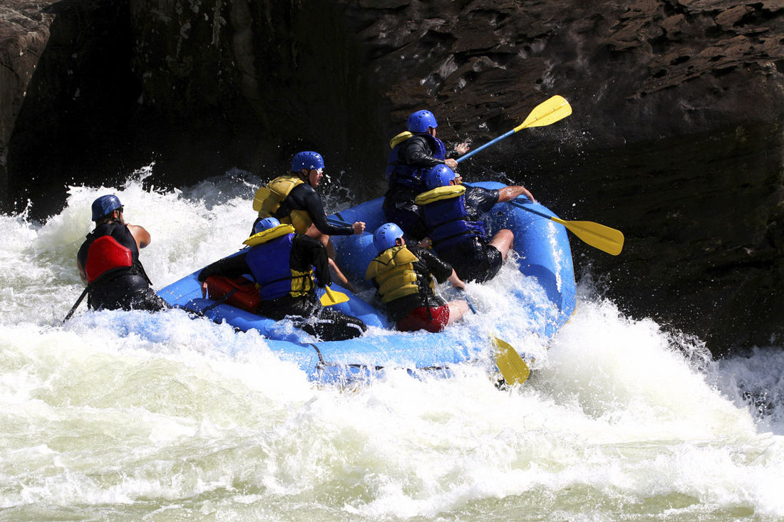 Whitewater rafting is a good example of BC attractions that are well suited for group participation.
