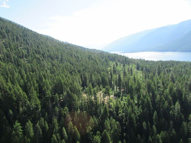 One of the decks can be seen cut out of the mountain near Kokanee Park.